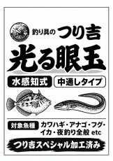 画像2: 【カワハギ・フグ・アナゴに！！】LED点滅集魚ライト「光る眼玉」 (2)