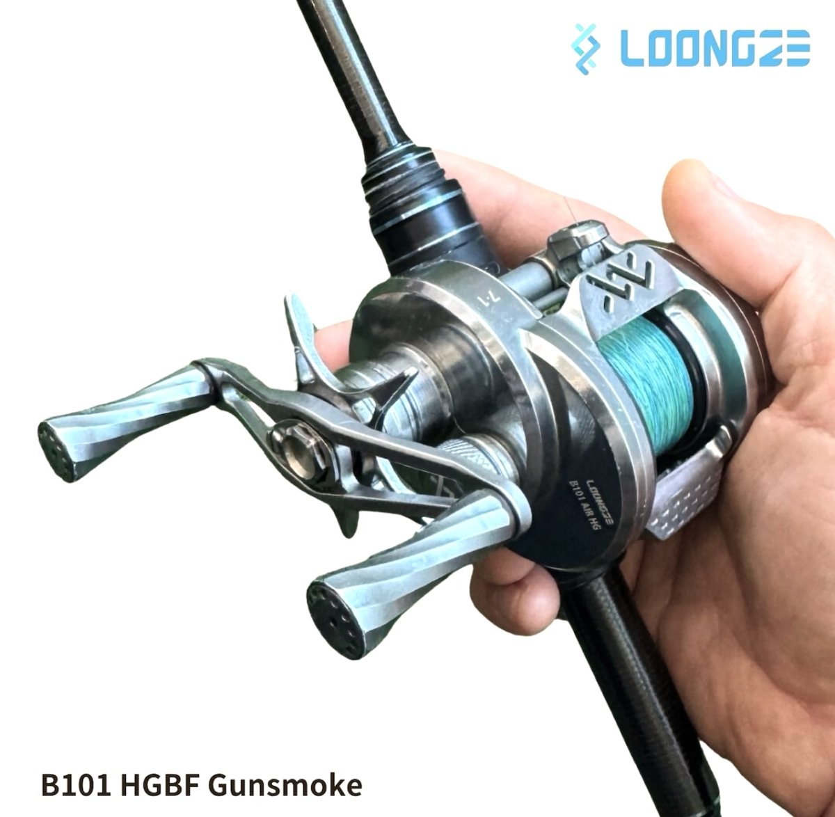 画像6: 【驚愕の139g！フルメタルリール最軽量】LOONGZE Airlite B100(右)/B101(左) HGBF (6)