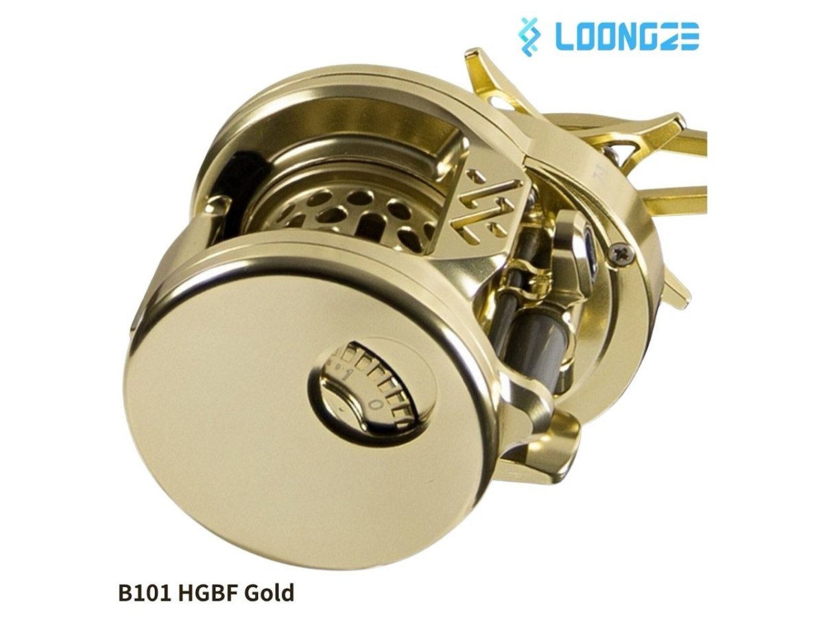 画像7: 【驚愕の139g！フルメタルリール最軽量】LOONGZE Airlite B100(右)/B101(左) HGBF (7)